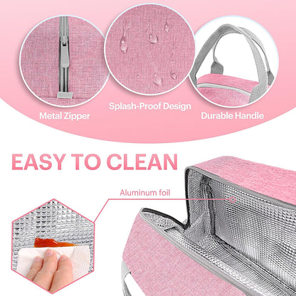Lunch Bag for Women & Men Adult Insulated Lunch Box, Small Leakproof Cooler Food Lunch Containers Reusable High Capacity Lunch Tote Bags for Work, Travel, Outdoor - PuriLite