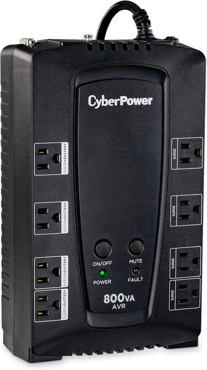 CyberPower CP685AVRG AVR UPS System, 685VA/390W, 8 Outlets, Compact - PuriLite