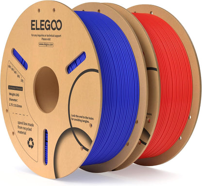 ELEGOO PLA Filament 1.75mm Black 1KG,3D Printer Filament Dimensional Accuracy +/- 0.02mm,1kg Cardboard Spool(2.2lbs) 3D Printing Filament Fits for Most FDM 3D Printers - PuriLite