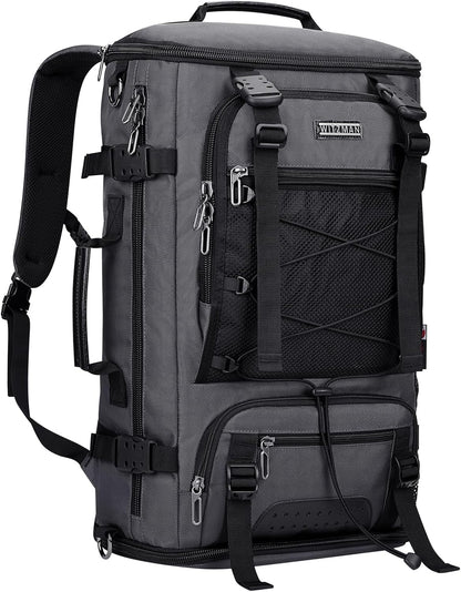 WITZMAN Travel Backpack for Men Large Carry on Backpack Convertible 3 in 1 Bags with Shoe Compartment Fit 17 Inch Laptop(B689 Black) - PuriLite