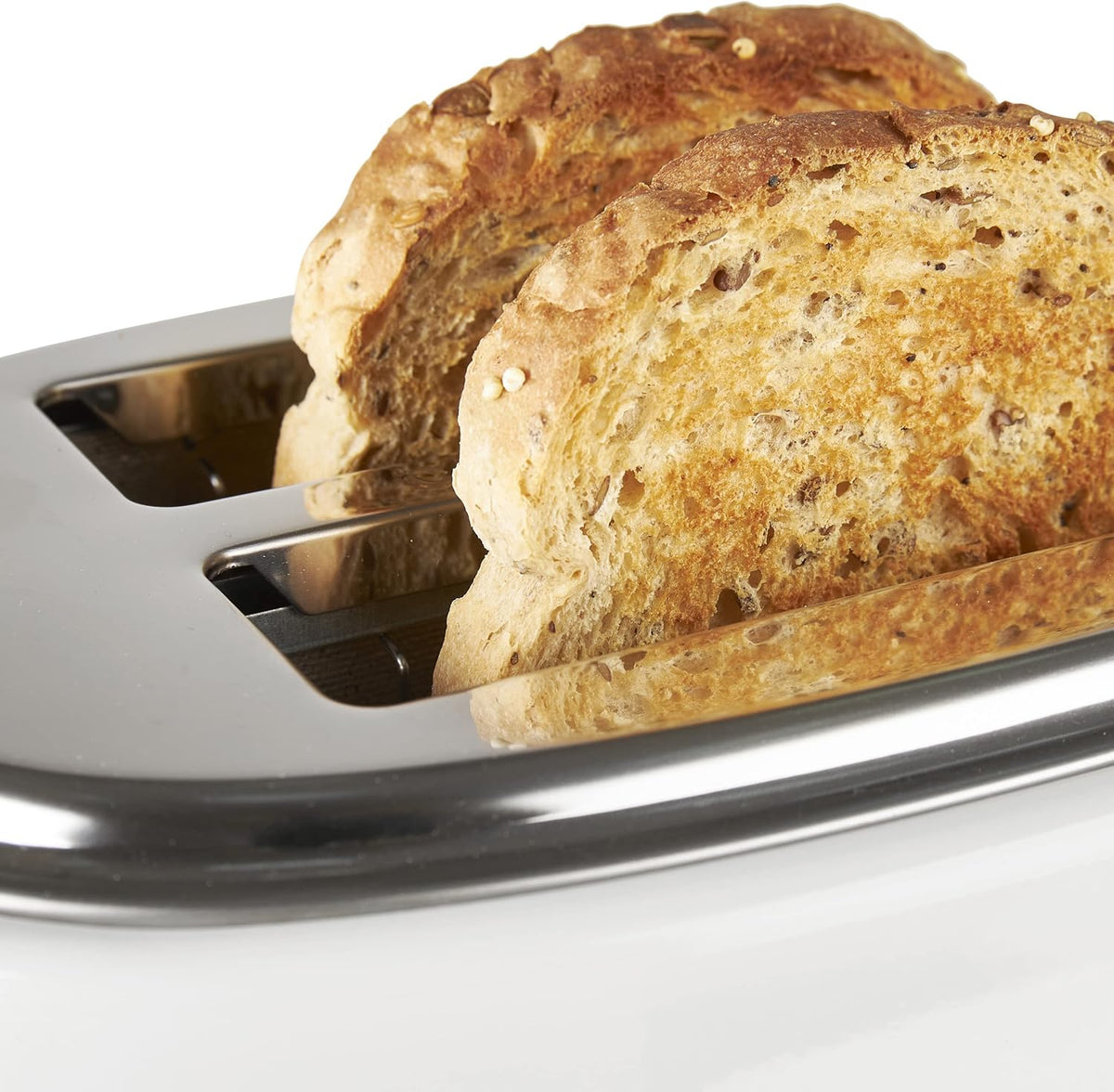 Haden Dorset 75083 Stainless Steel 1500W Retro Toaster 4 Slice Wide Slot w/Removable Crumb Tray and Settings, Black/Copper Toasters w/Adjustable Browning Control, Smart Toaster - PuriLite