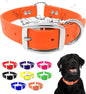Regal Dog Products Medium Orange Dog Collar with Heavy Duty Double Buckle & D Ring | Vinyl Coated, Custom Fit, Adjustable Biothane Dog Collar Chew Resistant Waterproof Center-Ring Collar for Dogs - PuriLite