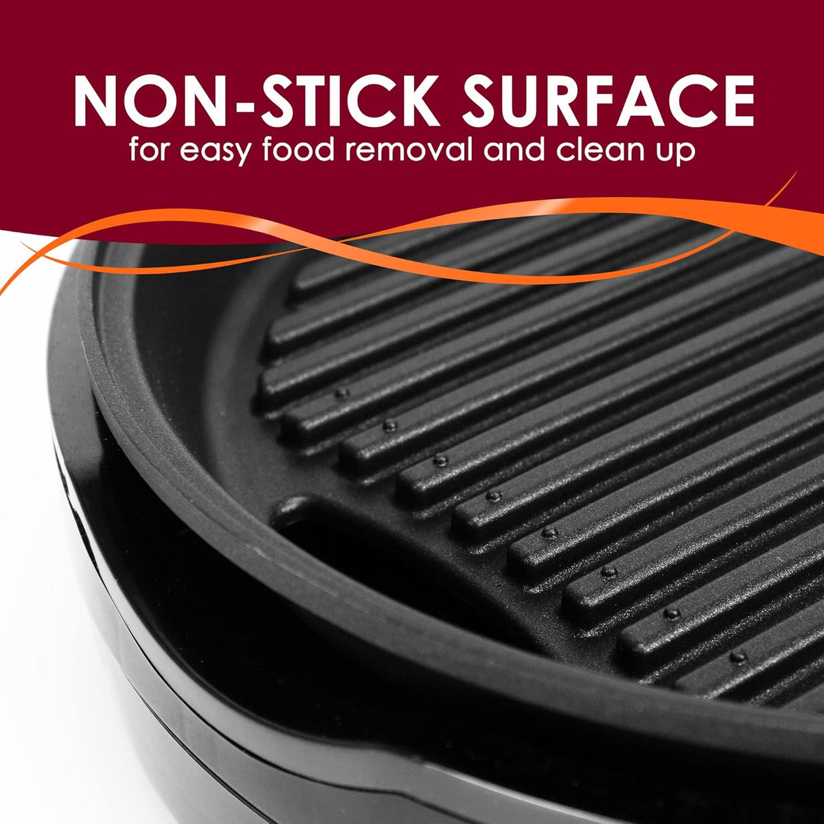 Elite Gourmet EMG6505G Smokeless Indoor Electric BBQ Grill with Glass Lid, Dishwasher Safe, PFOA-Free Nonstick, AdjCatable Temperature, Fast Heat Up, Low-Fat Meals Easy to Clean Design - PuriLite