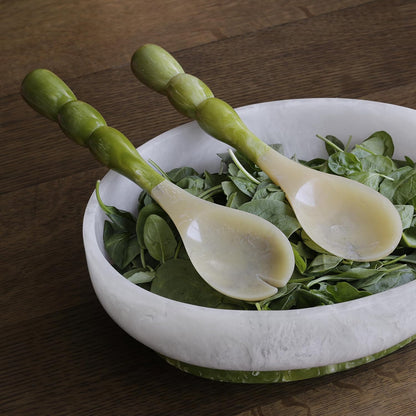 Beatriz Ball RESIN Rio Bubble Salad Servers (Green) - PuriLite