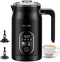 KIDISLE - 4 in 1 Electric Milk Frother with Automatic Temperature Control, Hot Cold Frothing Machine, Fast Foam Machine for Coffee, Latte, Hot Chocolate, Cappuccino, Macchiato, - PuriLite