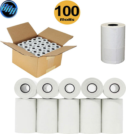 (50 Rolls) 2 1/4 x 50 Thermal Paper Receipt Rolls 2.25 x 50 ft POS Cash Register fits All Credit Card Terminals - PuriLite