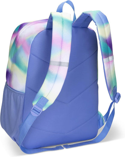 Roots Teen Lightweight Backpack — Made from Recycled Polyester with 15.6" Laptop Compartment, Rain Flap, Bottle Pocket, Reflective Accent, and Back Padding — 34L, Black - PuriLite