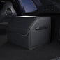 Trunk Organizer,car organizers and storage,black Leather Storage Box with lid,38cm(L) x 33cm(B) x 31.5cm(H),Fiberboard,Collapsible,2K inches³(size A)
