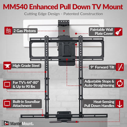 Purilite Select MM540 Pro Wall Mount TV Bracket - PuriLite