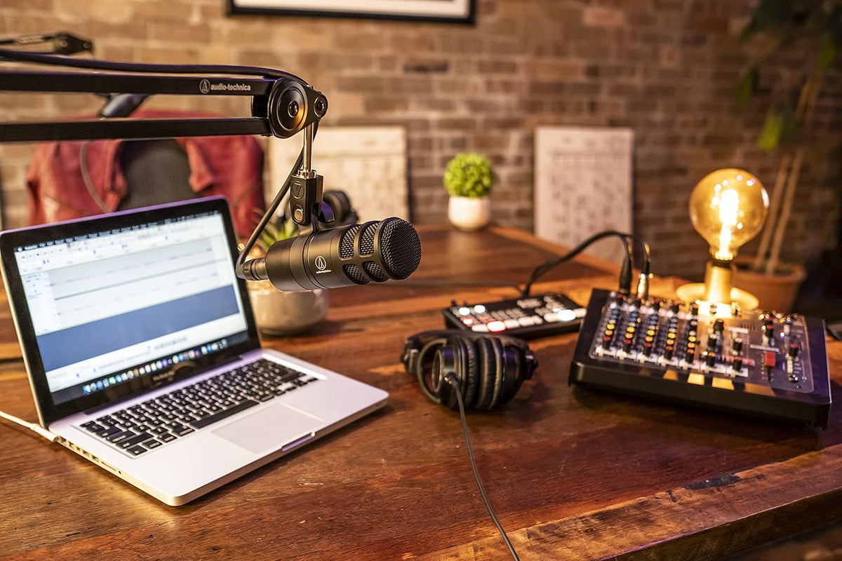 Audio-Technica AT2020 Cardioid Condenser Studio XLR Microphone, Ideal for Project/Home Studio Applications - PuriLite
