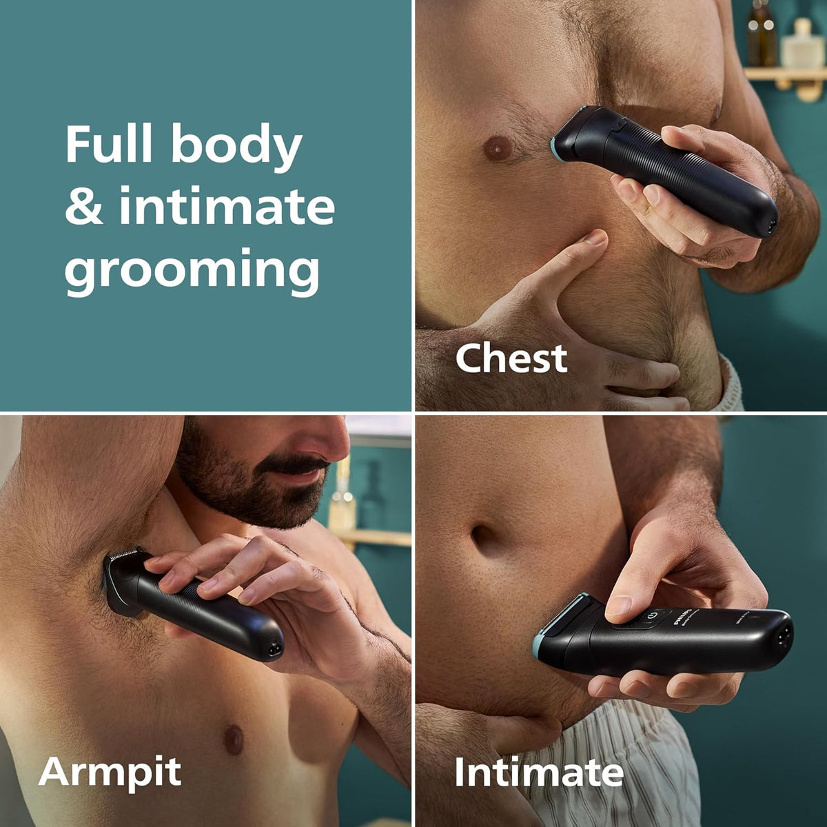 Philips Norelco Body Groomer 5000 Series, Intimate Hair Trimmer & Shaver