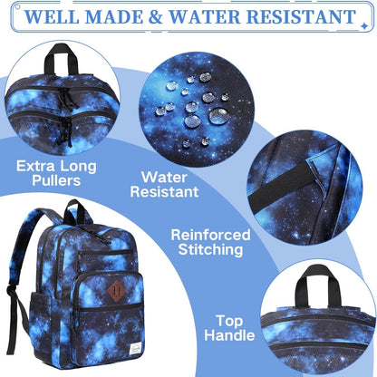 School Backpack for Men Women,Vaschy Lightweight School Bag Bookbag Casual Daypack for High School/College/Teens/Travel/Work - PuriLite