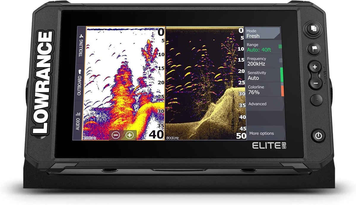 Lowrance Elite FS 7 Fish Finder with HDI Transducer, Preloaded C-MAP Contour+ Charts - PuriLite