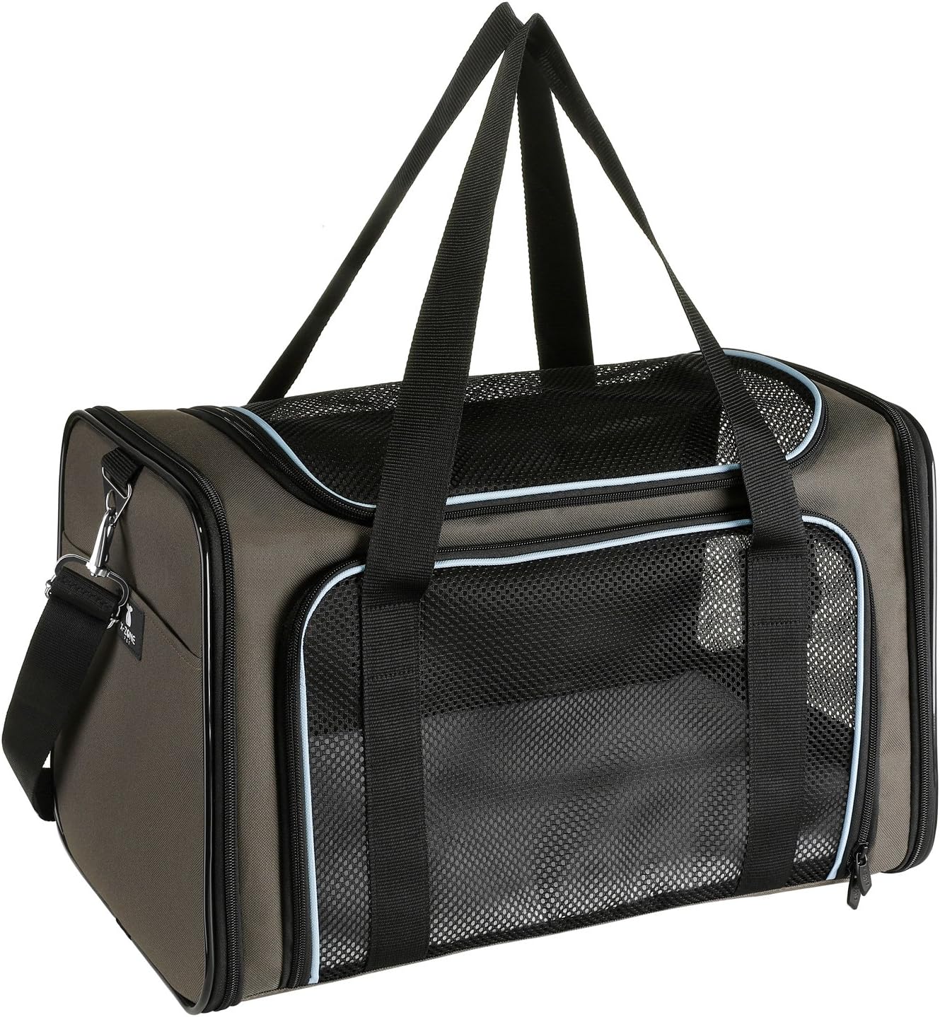 X-ZONE PET Airline Approved Pet Carriers,Soft Sided Collapsible Pet Travel Carrier for Medium Cats and Puppy - PuriLite