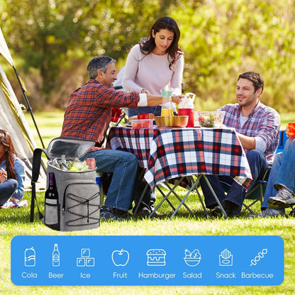 Bagtopia Camping Cooler Backpack 25 Cans, Leak Proof Insulated Thermal Bag, Beach Travel Picnic Lunch Backpack for Men Women - PuriLite