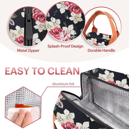 Lunch Bag for Women & Men Adult Insulated Lunch Box, Small Leakproof Cooler Food Lunch Containers Reusable High Capacity Lunch Tote Bags for Work, Travel, Outdoor - PuriLite
