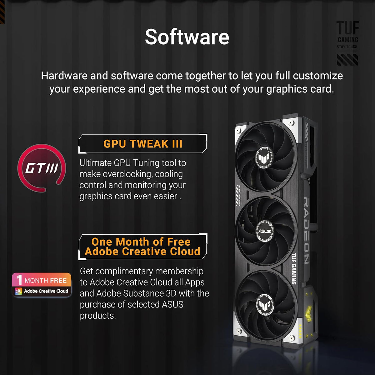 ASUS Prime Radeon™ RX 9060 XT 16GB GDDR6 OC Edition Graphics Card (PCIe 5.0, HDMI/DP 2.1, 2.5-Slot Design, axial-tech Fans, Dual Ball Fan Bearings, Dual BIOS, ASUS GPU Guard) - PuriLite