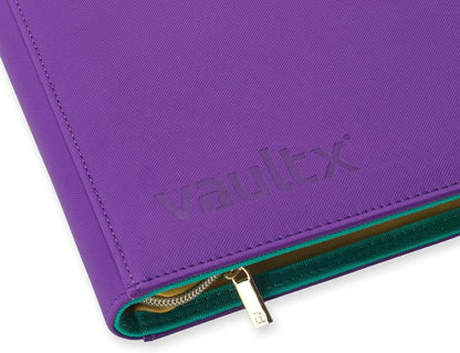 Vault X 12 Pocket Trading Card Zip Binder, 480 Cards, Compatible with Pokemon Scarlet & Violet Set, Exo-Tec Album Material, 20 Side-Loading Pages, Folder for Collectible TCG (SV1) - PuriLite