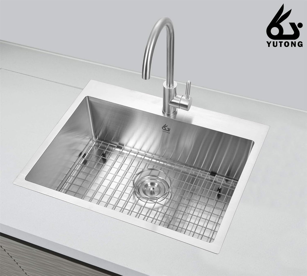 Yutong Kitchen Stainless Steel Sink Bottom Grid with Small Rounded Corner (27.5" x 15.5") - PuriLite