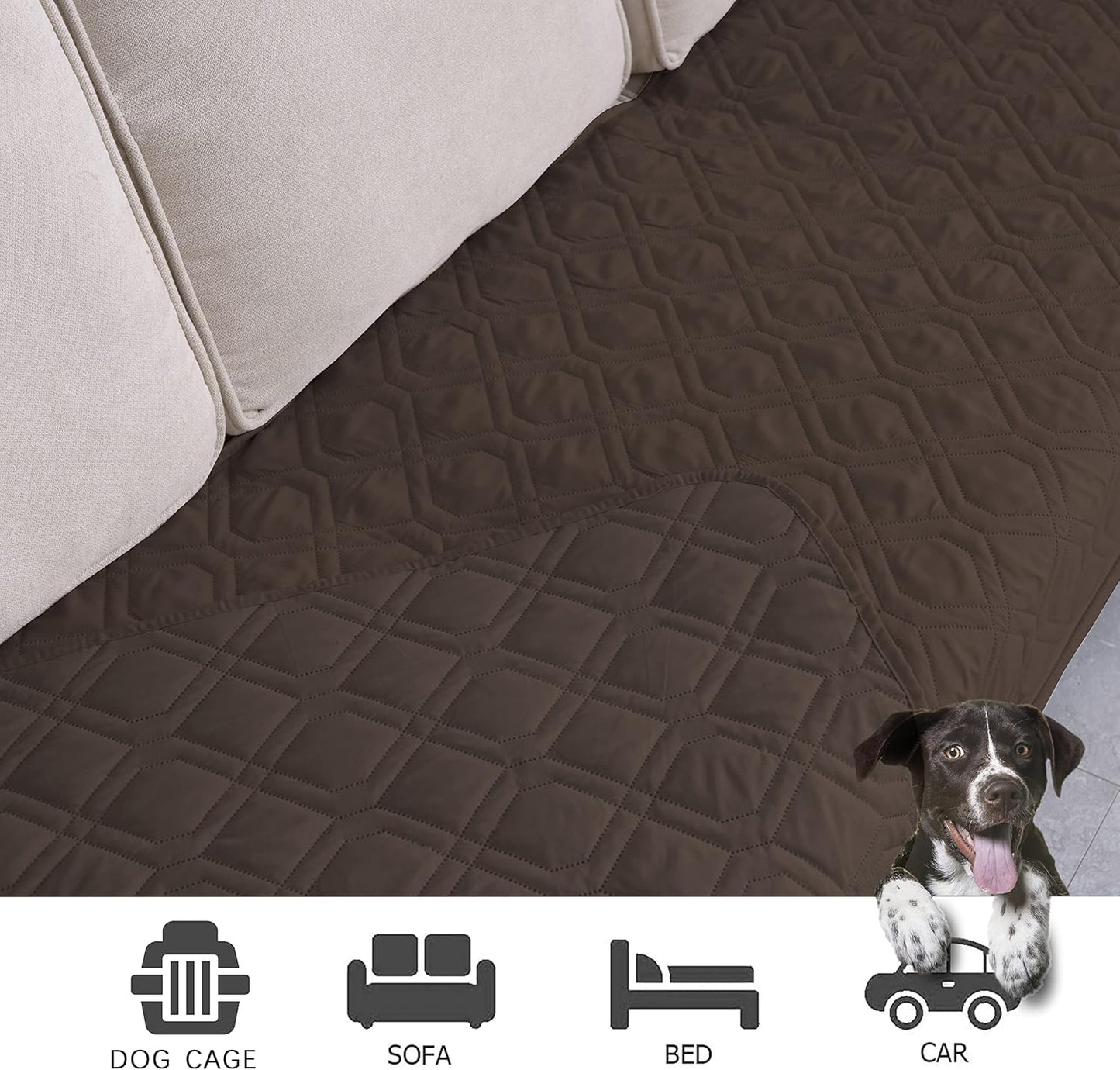 Ameritex Waterproof Dog Bed Cover Pet Blanket for Furniture Bed Couch Sofa Reversible - PuriLite