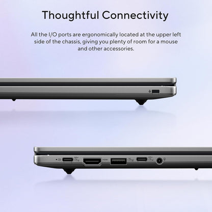ASUS Chromebook Plus CX15, 15.6” 16:9 FHD (1920 x 1080) Anti-Glare Display, Intel® Core™ 3-N355 Processor, 128GB Storage, 8GB RAM, ChromeOS, Rock Grey, CX1505CTA-AS31-CB - PuriLite