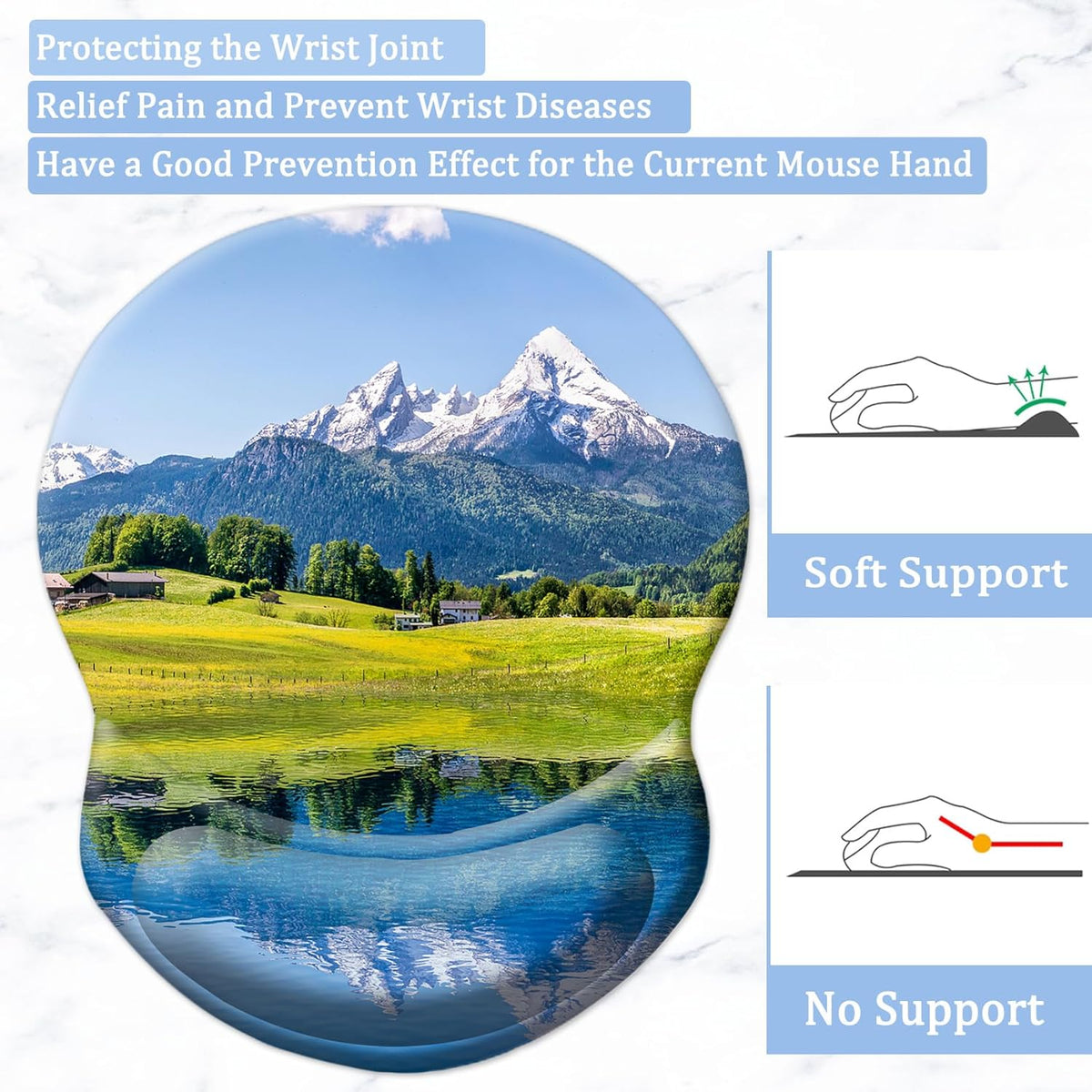 Purilite Select Ergonomic Mouse Pad - PuriLite