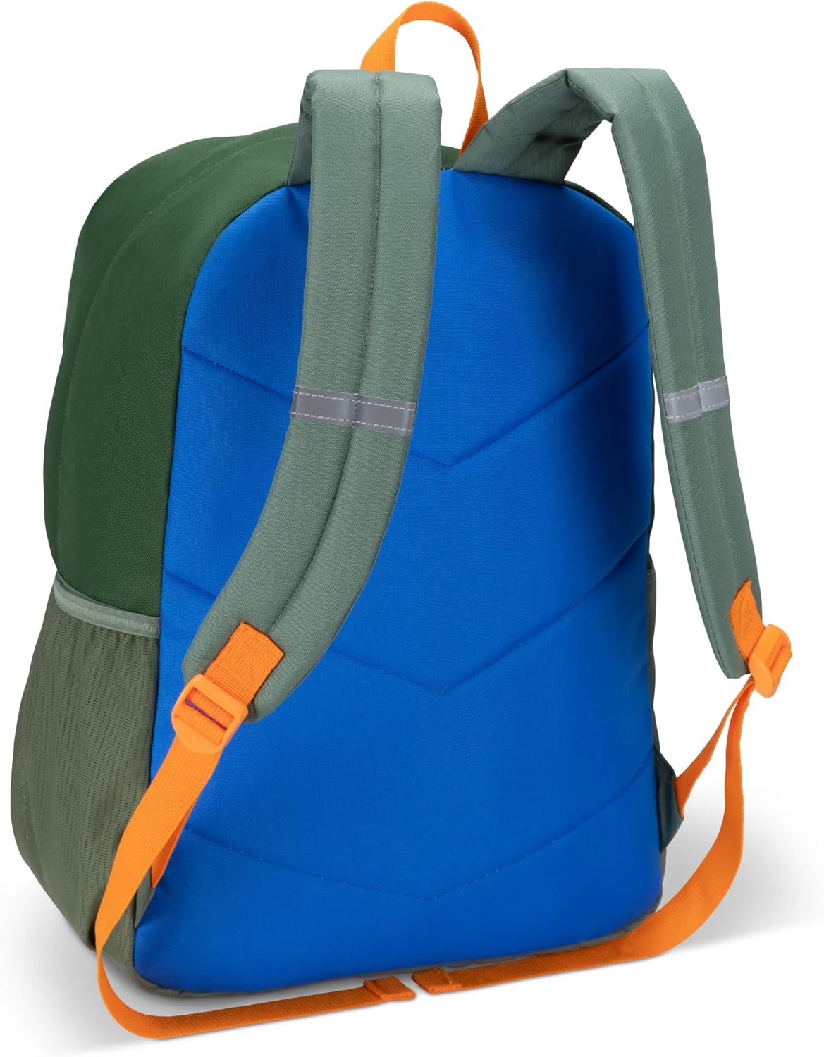 Roots Teen Lightweight Backpack — Made from Recycled Polyester with 15.6" Laptop Compartment, Rain Flap, Bottle Pocket, Reflective Accent, and Back Padding — 34L, Black - PuriLite