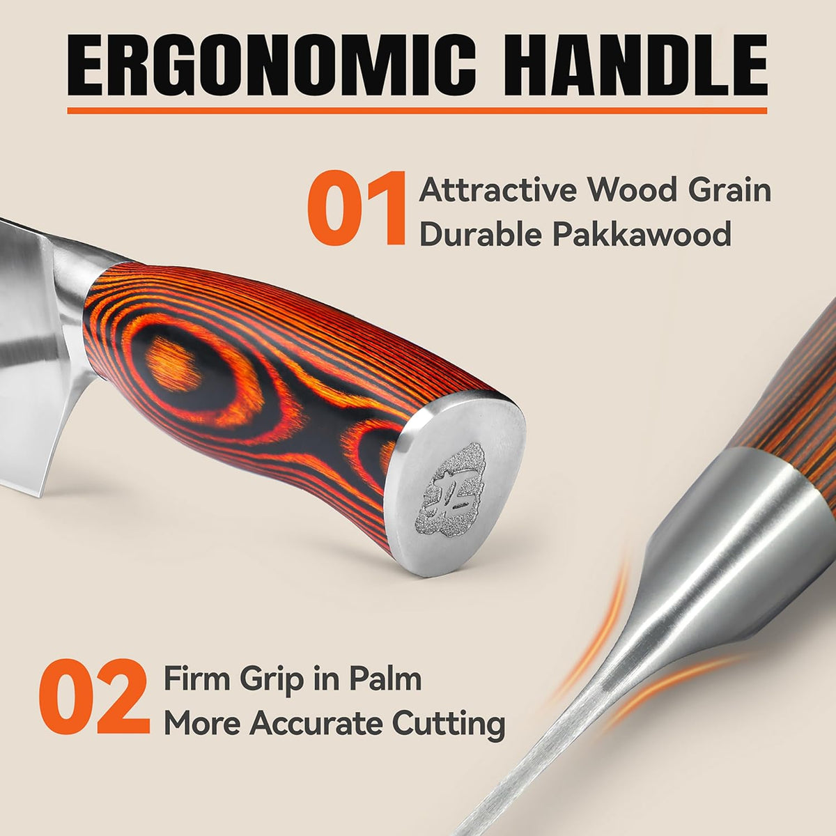 TUO Boning Knife - Razor Sharp Fillet Knife - High Carbon German Stainless Steel Kitchen Cutlery - Pakkawood Handle - Luxurious Gift Box Included - 7 inch - Fiery Phoenix Series - PuriLite