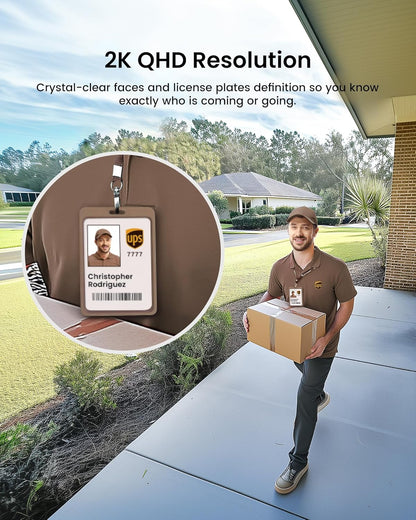 AOSU Solar Security Cameras Wireless Outdoor, 4 Cam-Kit, No Monthly Fees, Local Storage, Home Security Cameras System with Integrated Solar Panel, Easy Setup, 2K Color Night Vision, 5G & 2.4G WiFi - PuriLite