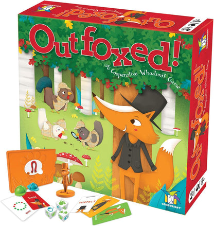 Gamewright Outfoxed! A Cooperative Whodunit Board Game for Kids 5+ - PuriLite