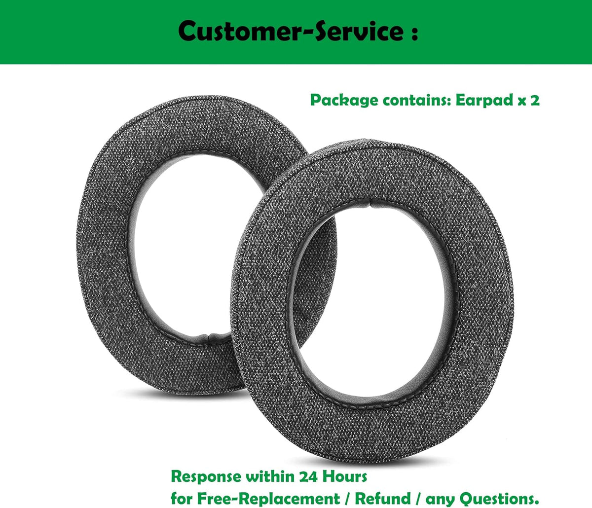 DowiTech Thickened Headphone Earpads Headset Replacement Ear Pads Compatible with Corsair HS70 Pro HS60 Pro HS50 Pro Headphone - PuriLite