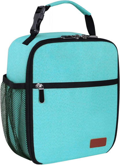 Lunch Box for Men Women Adults Small Lunch Bag for Office Work Picnic - Reusable Portable Lunchbox, Black - PuriLite