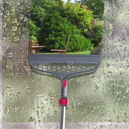 Spin Mop and Bucket with Separate Compartments for Clean and Dirty Water New 2025 Upgraded w/Side Brush, Self Standing Handle, Silicone Sweeper Mop Head, 2 Machine Washable Microfiber Pads - PuriLite