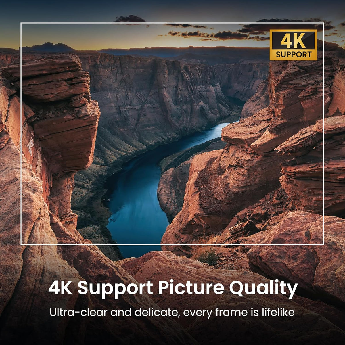 Official Licensed Google TV Smart Projector, HAPPRUN Projector 4k Support with Dolby Sound, Built-in Streaming Apps, Native 1080P, Wi-Fi & Bluetooth, Projecteur for Home Cinema,Gaming,Outdoor - PuriLite
