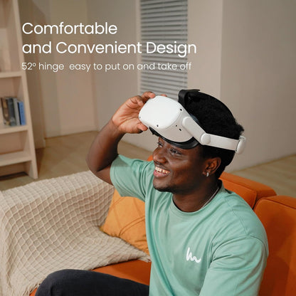 KIWI design Comfort Head Strap Compatible with Quest 2 Elite Strap for Enhanced Support Release Face Pressure - PuriLite