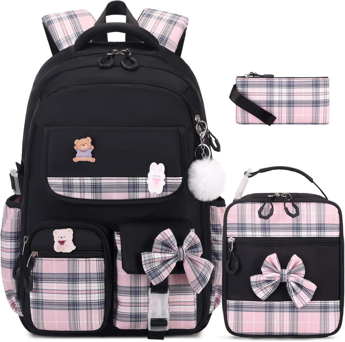 ACESAK Girls Backpack - 3PCS Backpack for Girls Cute School Backpacks for Girls Kindergarten - PuriLite