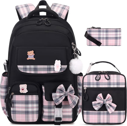 ACESAK Girls Backpack - 3PCS Backpack for Girls Cute School Backpacks for Girls Kindergarten - PuriLite