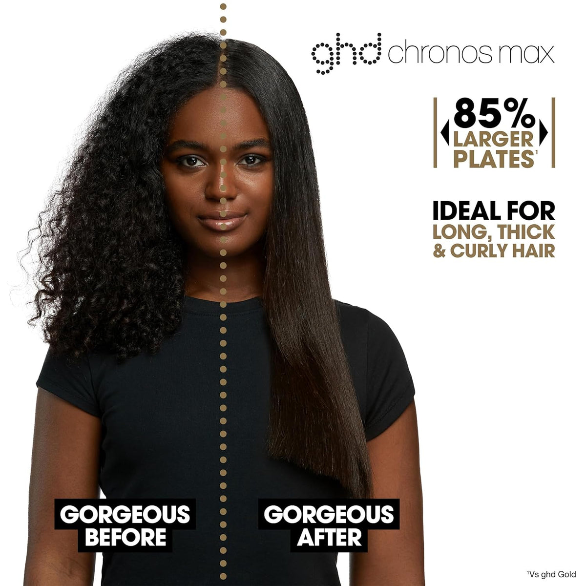 ghd Chronos & Chronos Max Stylers | 1" and 2" Wide, Flat Iron Hair Straighteners | 3X Faster Styling | More Shine, Less Frizz & 3X Straighter in One Stroke, Results that Last 24hrs | 85% More Shine, 2X Less Frizz, No Heat Damage - PuriLite
