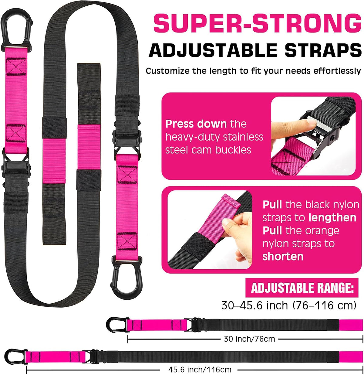 Fitense Suspension Training Kit, Suspension Trainer System for Full Body