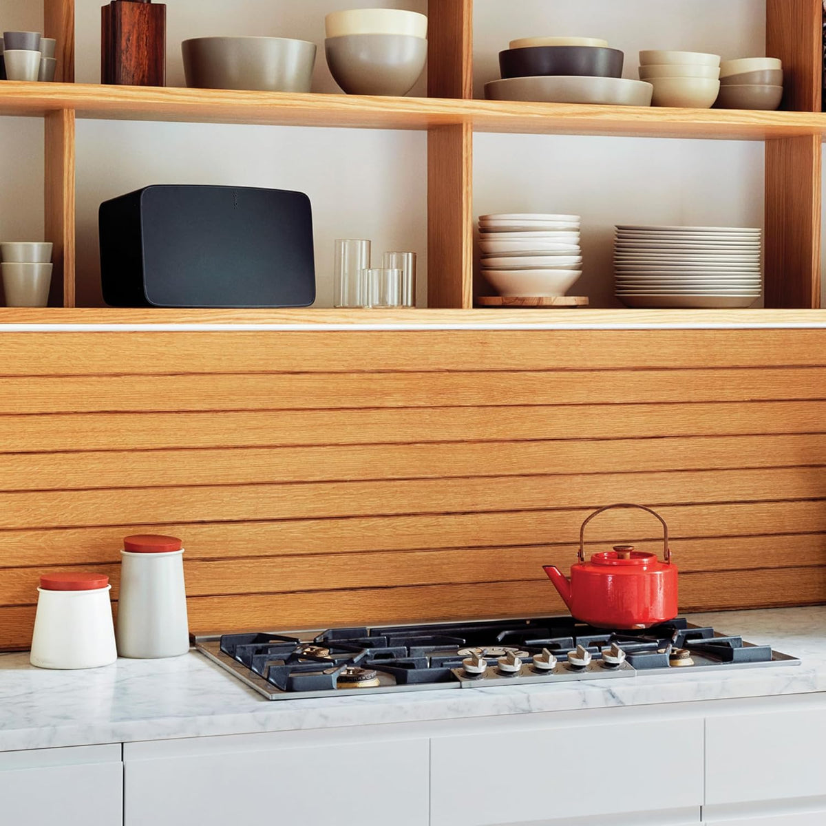Sonos Five - The high-Fidelity Speaker for Superior Sound - Black - PuriLite