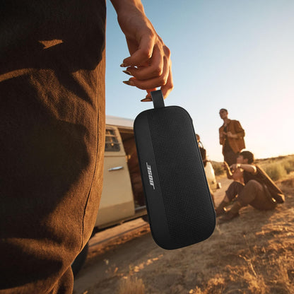 Bose SoundLink Flex Portable Bluetooth Speaker (2nd Gen), Portable Outdoor Speaker with Hi-Fi Audio, Up to 12 Hours Battery Life, Waterproof and Dustproof, Black - PuriLite