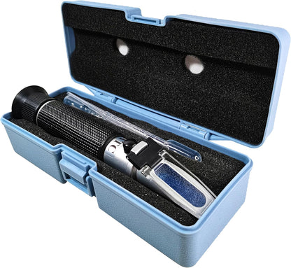 Salinity Refractometer for Seawater and Marine Fishkeeping Aquarium 0-100 PPT with Automatic Temperature Compensation - PuriLite