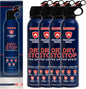 Dry Stop Fire Spray by Prepared Hero - 4 Pack - Portable Fire Extinguisher for Home, Car, Garage, Kitchen - Works on Electrical, Grease, Battery Fires & More - Compact, Easy to Use - PuriLite