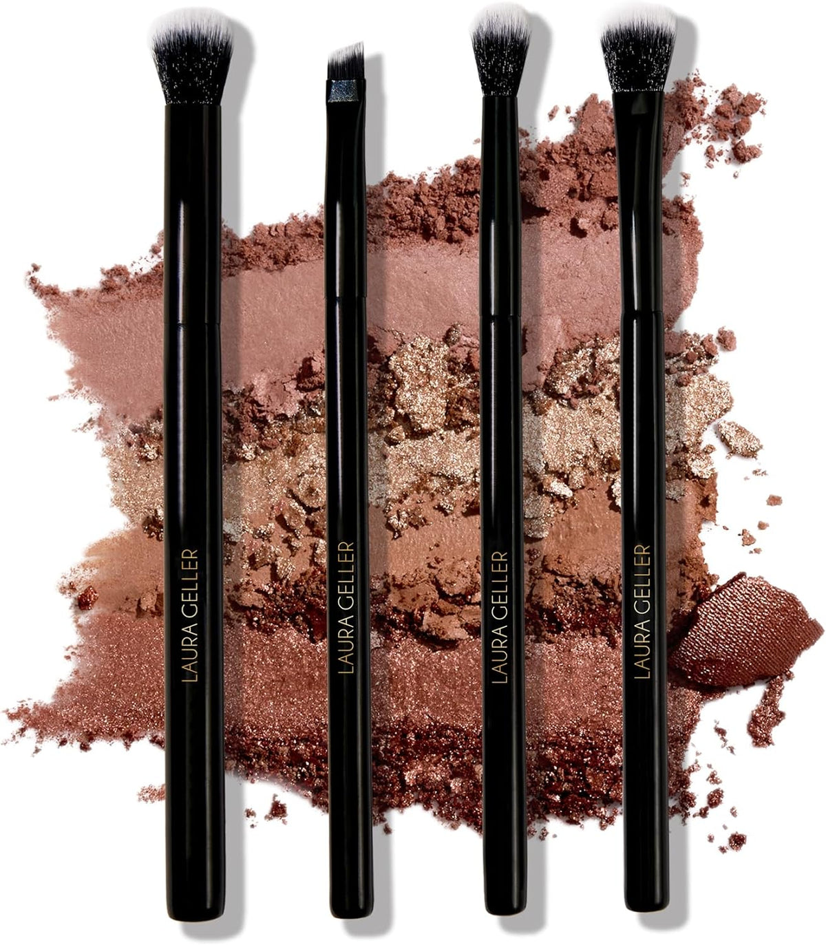 LAURA GELLER NEW YORK Dual-Ended Blush + Bronzer Brush - Blush Bronzer Contour Face Makeup Brush - PuriLite