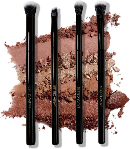 LAURA GELLER NEW YORK Dual-Ended Blush + Bronzer Brush - Blush Bronzer Contour Face Makeup Brush - PuriLite