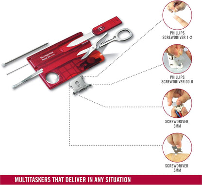 SwissCard, Lite Rubin Transparent by Victorinox - PuriLite