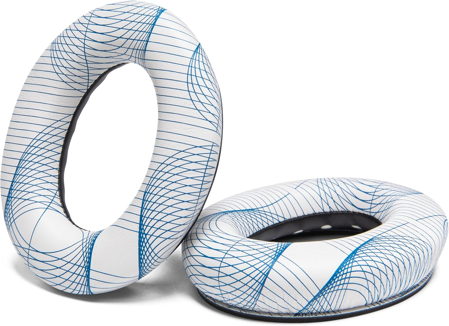 WC Wicked Cushions Upgraded Replacement Ear Pads for Bose QC35 & QC35ii (QuietComfort 35) Headphones & More - Softer Leather, Luxurious Memory Foam, Added Thickness, Extra Durability | Navy Tiger - PuriLite