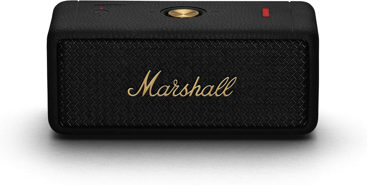 Marshall Emberton II Portable Bluetooth Speaker - Black & Brass - PuriLite