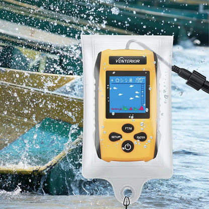 Venterior Water Resistant Bag Case for Portable Fish Finder Display Host (Black) - PuriLite