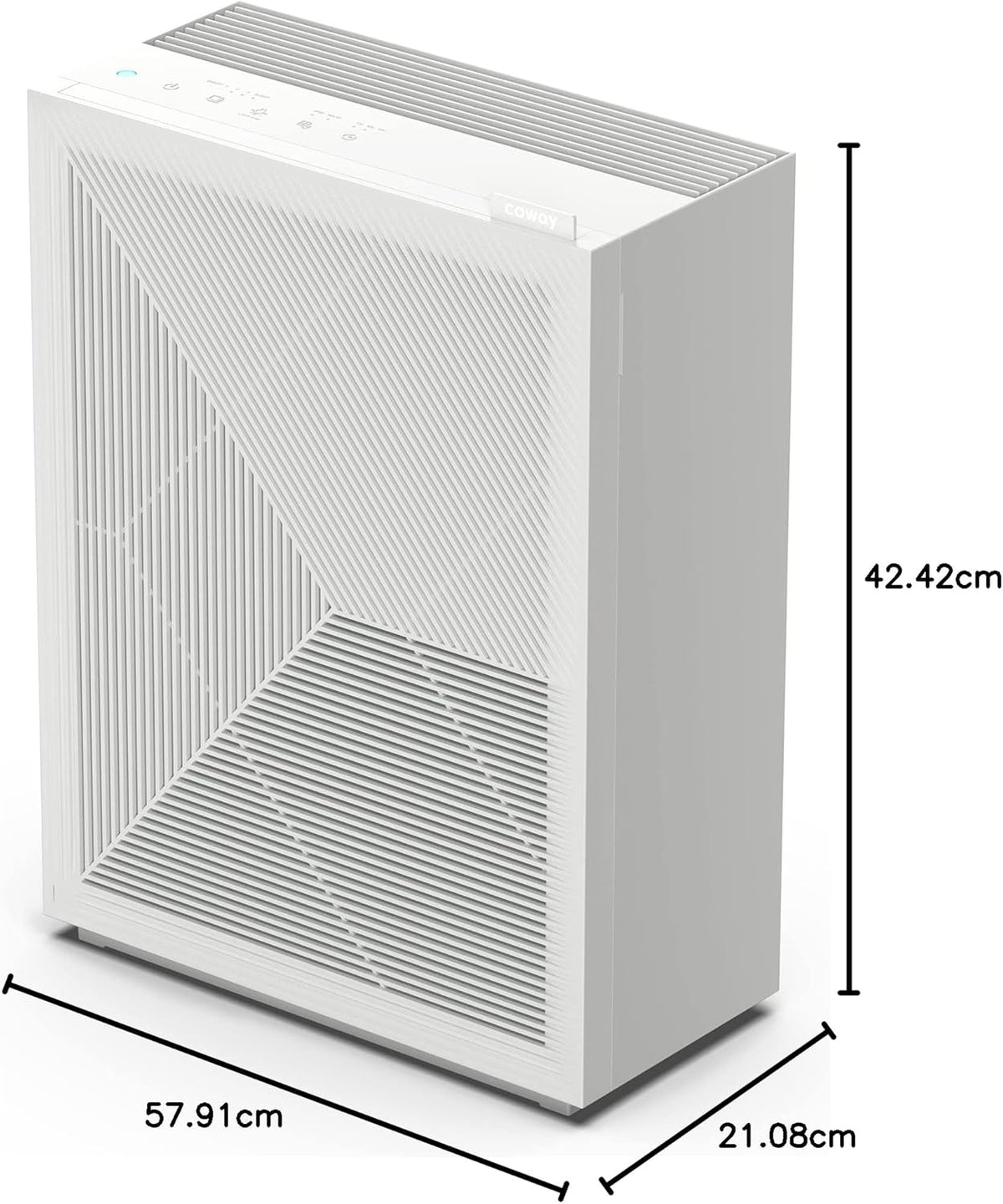 Coway Airmega 150 True HEPA Air Purifier with Air Quality Monitoring, Auto Mode, Filter Indicator, Dove White - PuriLite